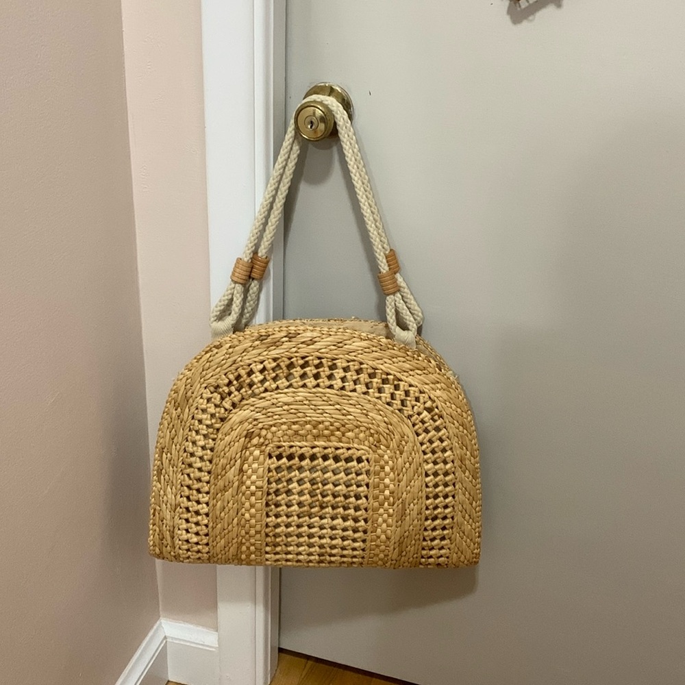 Vintage Jordan Marsh Large Woven Bag